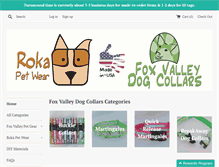 Tablet Screenshot of foxvalleydogcollars.com